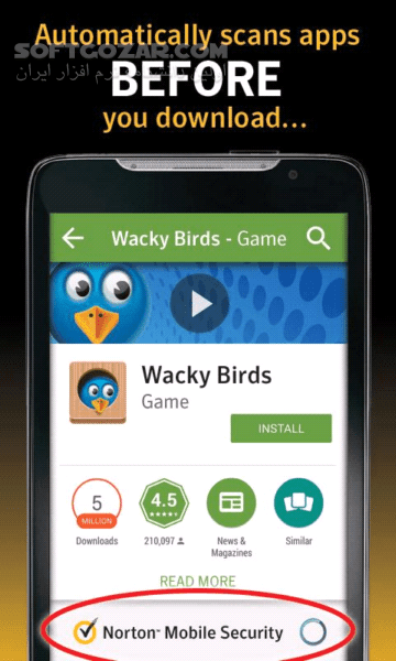 دانلود Norton Security and Antivirus 4.7.0.4460 for Android +2.3 - دانلود آنتی ویروس نورتون برای اندروید - سافت گذر