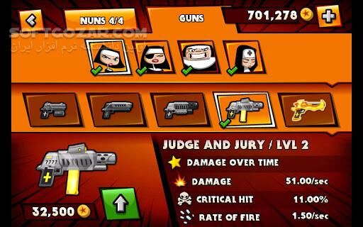 دانلود Nun Attack 1.6.4 for Android +2.3 - دانلود بازی راهبه های تیرانداز برای اندروید - سافت گذر