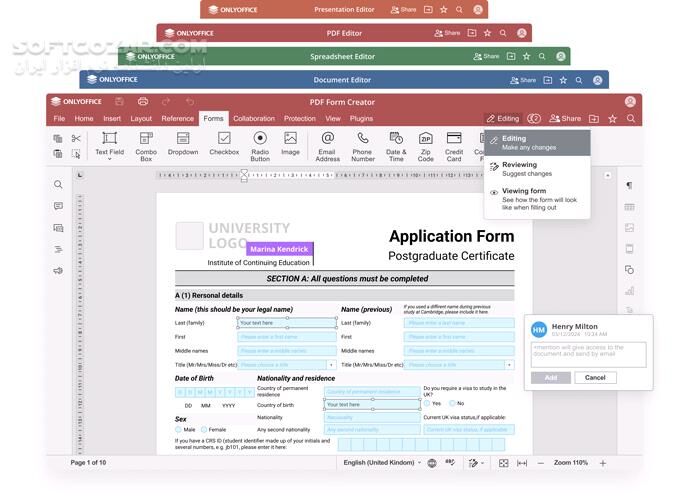 دانلود ONLYOFFICE Desktop Editors 9.2.0 - دانلود آنلی آفیس - سافت گذر