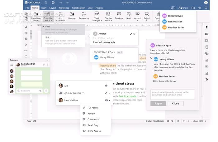 دانلود ONLYOFFICE Desktop Editors 9.2.0 - دانلود آنلی آفیس - سافت گذر
