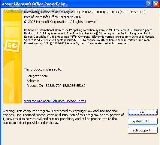 دانلود Microsoft Office Professional Plus 2007 SP3 Build 12.0.6607.1000 Volume - دانلود آفیس 2007 ویرایش  Professional Plus یکپارچه شده با SP3 - سافت گذر
