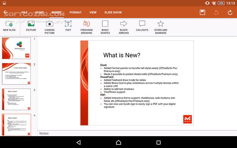 دانلود OfficeSuite Pro + Premium 14.7.53184 for Android +4.4 - دانلود آفیس سوییت برای اندروید - سافت گذر
