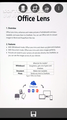 دانلود Office Lens 16.0.19426.20004 for Android +4.4 - دانلود اسکنر آفیس لنز برای اندروید - سافت گذر