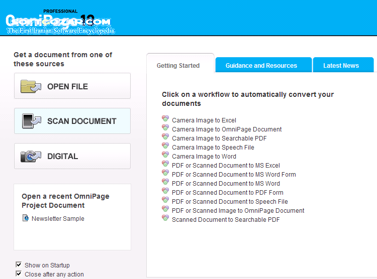 دانلود Nuance OmniPage Ultimate 19.6 / 19.0 / X R04 for Mac - دانلود امنی پیج - سافت گذر