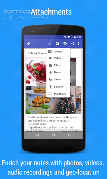 دانلود Omni Notes 6.0.0 for Android +4.0 - دانلود دفترچه یادداشت اندروید برای اندروید - سافت گذر