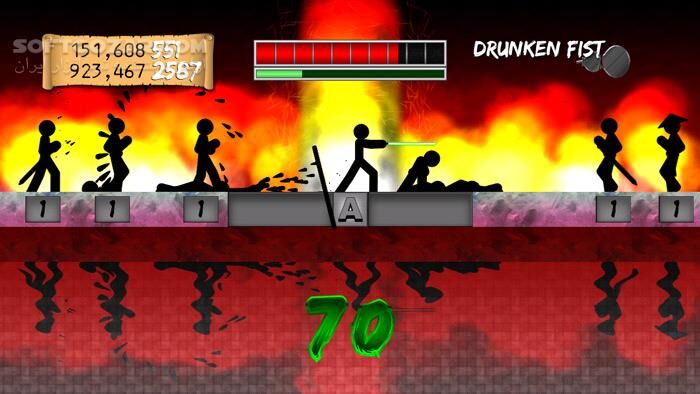 دانلود One Finger Death Punch + Update 1.1 - دانلود بازی مشت مرگ با یک انگشت - سافت گذر