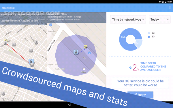 دانلود 4G WiFi Maps & Speed Test (OpenSignal) 7.43.1.1 for Android +4.1 - دانلود ردیابی آنتن شبکه در نقشه برای اندروید - سافت گذر
