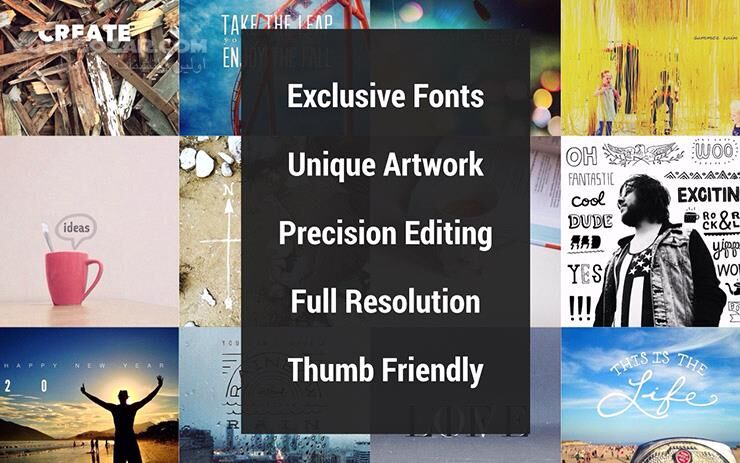 دانلود Over Pro 6.10.1 for Android +4.0 - دانلود ویرایش عکس با متون برای اندروید - سافت گذر