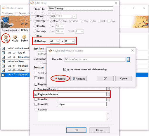 دانلود PC AutoTimer 3.0.1.0 - دانلود اوتو تایمر - سافت گذر