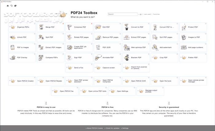 دانلود PDF24 Creator 11.28.2 - دانلود ایجاد و ویرایش فایل‌های پی‌دی‌اف - سافت گذر