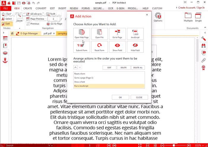 دانلود PDF Architect Pro + OCR 9.1.83.23106 - دانلود ویرایش و تبدیل فایل‌های پی‌دی‌اف - سافت گذر