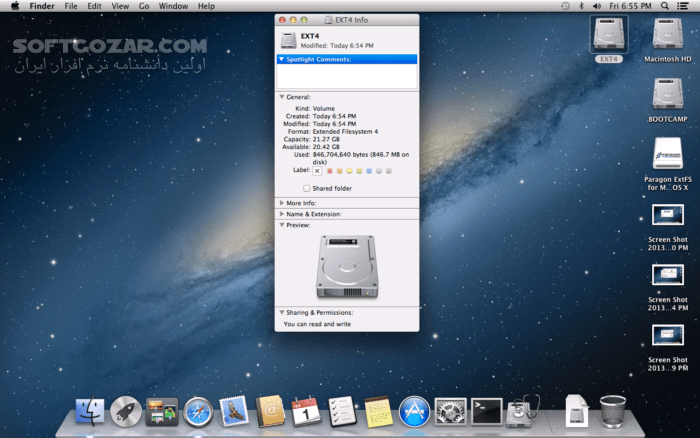 دانلود Paragon ExtFS for Mac 11.3.27 - دانلود پاراگون پارتیشن لینوکس در مک - سافت گذر