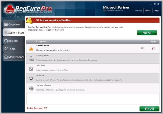 دانلود ParetoLogic RegCure Pro 3.2.16 - دانلود تعمیر و ترمیم رجیستری ویندوز - سافت گذر