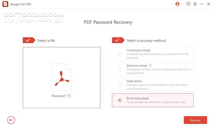 دانلود Passper for PDF 4.0.3.1 - دانلود باز کردن قفل فایل‌های پی‌دی‌اف - سافت گذر