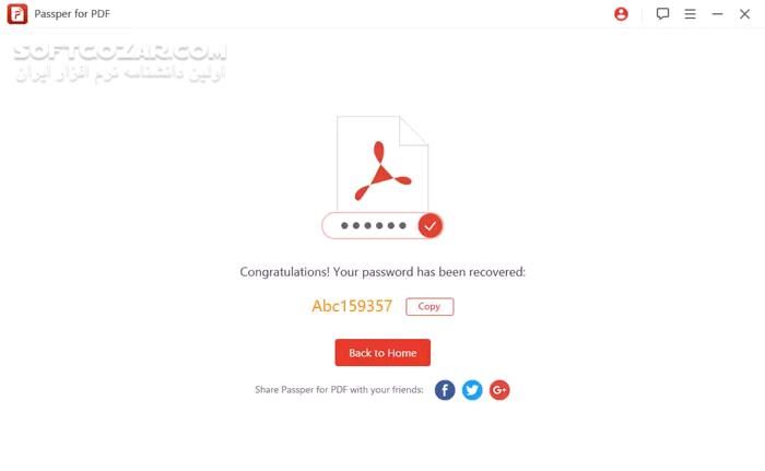 دانلود Passper for PDF 4.0.3.1 - دانلود باز کردن قفل فایل‌های پی‌دی‌اف - سافت گذر
