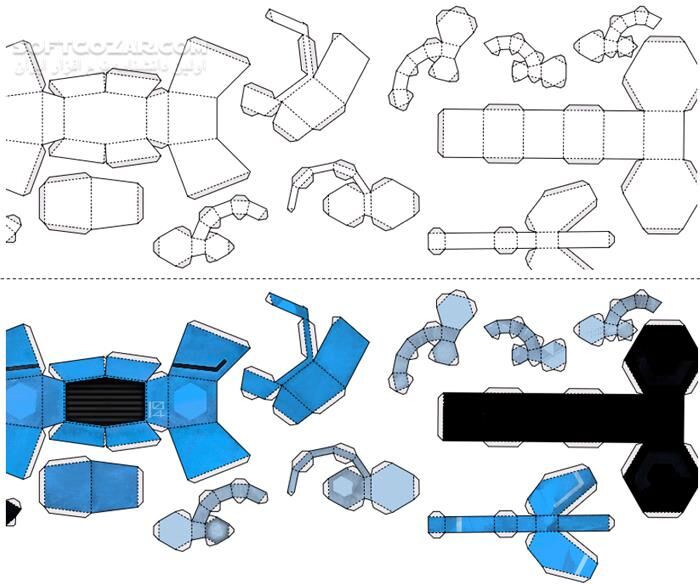 دانلود Pepakura Designer 6.1.1 - دانلود ساخت کاردستی کاغذی - سافت گذر