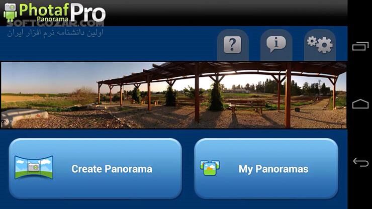 دانلود Photaf Panorama Pro 4.4.3 for Android +2.2 - دانلود ایجاد تصاویر پانوراما برای اندروید - سافت گذر