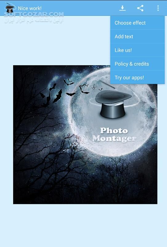 دانلود PhotoMontager Full 3.31 for Android +2.2 - دانلود قاب گذاری بر روی تصاویر برای اندروید - سافت گذر