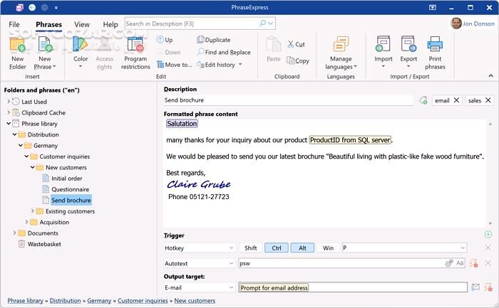 دانلود PhraseExpress 17.0.112 - دانلود تایپ خودکار متن‌ - سافت گذر