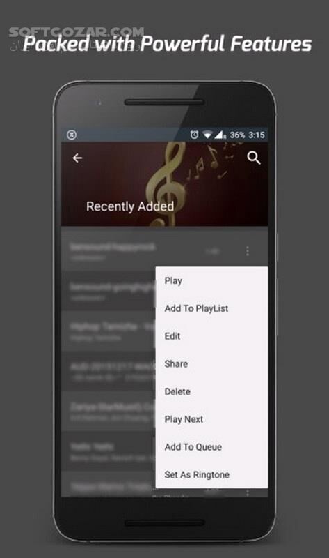 دانلود Pi Music Player FULL 3.1.2.1  For Android +4.1 - دانلود پی موزیک پلیر برای اندروید - سافت گذر