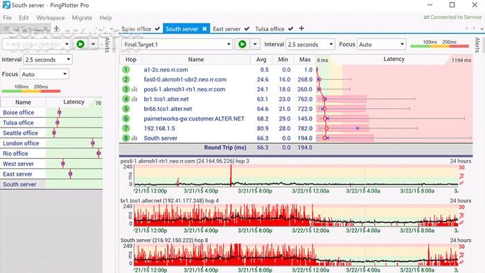 دانلود PingPlotter Professional 5.25.20.9089 - دانلود مانیتورینگ شبکه - سافت گذر