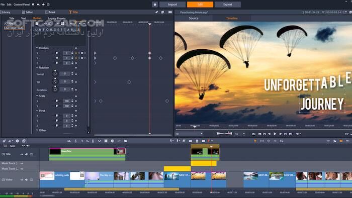 دانلود Pinnacle Studio Ultimate 25.1.0.345 incl Content & PremiumPacks - دانلود پیناکل استودیو میکس و مونتاژ فیلم - سافت گذر