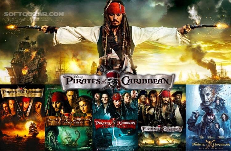 دانلود Pirates of the Caribbean 1 / 2 / 3 / 4 / 5 - دانلود مجموعه فیلم های دزدان دریایی کارائیب - سافت گذر