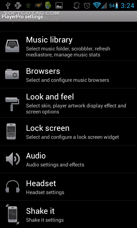 دانلود PlayerPro Music Player 5.30  for Android +2.1 - دانلود پلیر حرفه ای موسیقی برای اندروید - سافت گذر