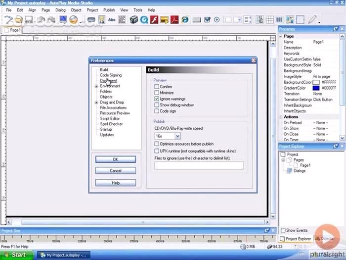 دانلود Pluralsight - AutoPlay Media Studio Fundamentals Part 1 - دانلود فیلم آموزش مهارت‌های بنیادی نرم‌افزار اُتوپلِی مِدیــا استودیو بخش 1 - سافت گذر