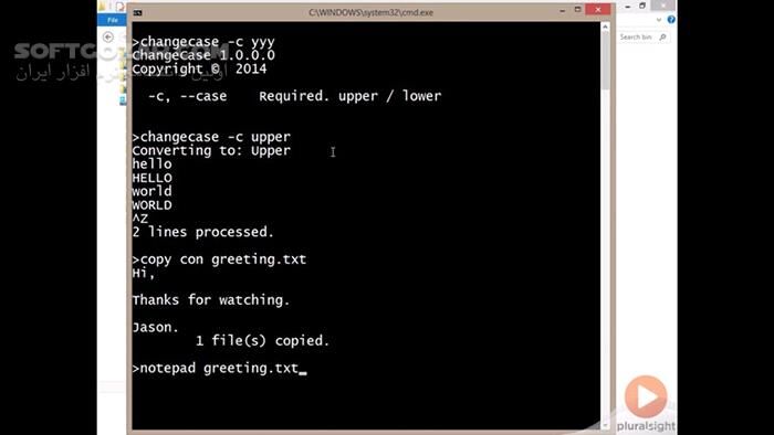 دانلود Pluralsight - Building .NET Console Applications in C# - دانلود فیلم آموزش ساخت برنامه‌های دات‌نِت کنسول در سی‌شارپ - سافت گذر