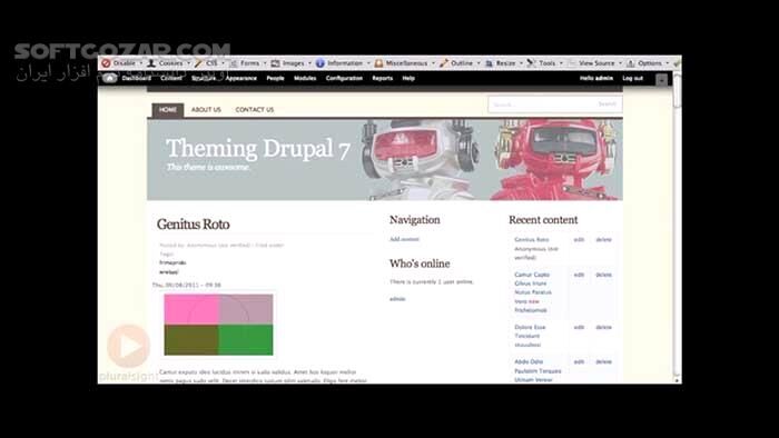 دانلود Pluralsight - Theming Basics For Drupal 7 - دانلود فیلم آموزش مبانی تم‌سازی برای دروپال 7 - سافت گذر