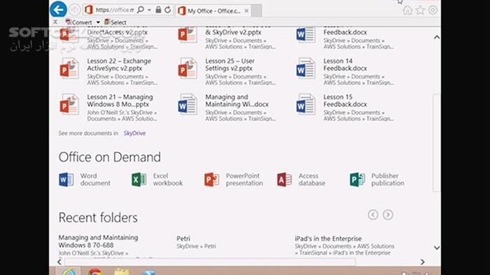 دانلود Pluralsight (TrainSignal) - Windows 8 Managing and Maintaining (70-688) Part 1 / 2 / 3 / 4 - دانلود مجموعه‌ی 4 دوره آموزش تصویری مدیریت و نگهداری همه‌جانبه‌ی ویندوز 8 – آزمون 70-688 - سافت گذر