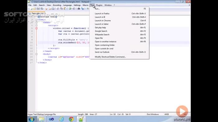 دانلود Pluralsight - HTML5 Canvas Fundamentals - دانلود فیلم آموزش اصول ترسیمات گرافیکی و دیگر داده‌های تصویری در اچ‌تی‌ام‌ال5 - سافت گذر