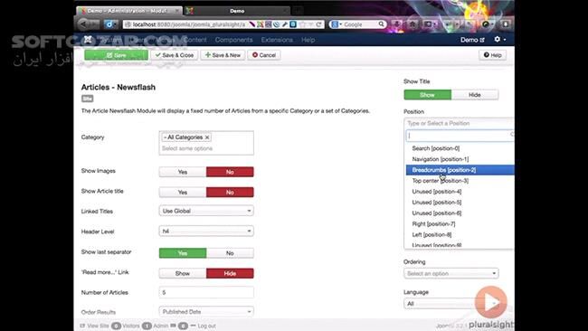 دانلود Pluralsight - Introduction to Joomla - دانلود فیلم آموزش آشنایی با جوملا - سافت گذر