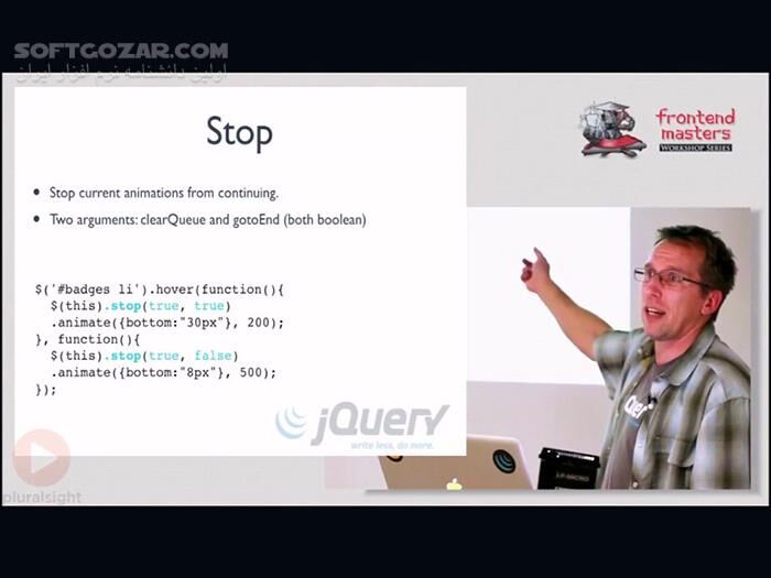 دانلود Pluralsight - jQuery In-Depth - دانلود فیلم آموزش کامل بخش‌های بسیار مهم جی‌کوئری - سافت گذر