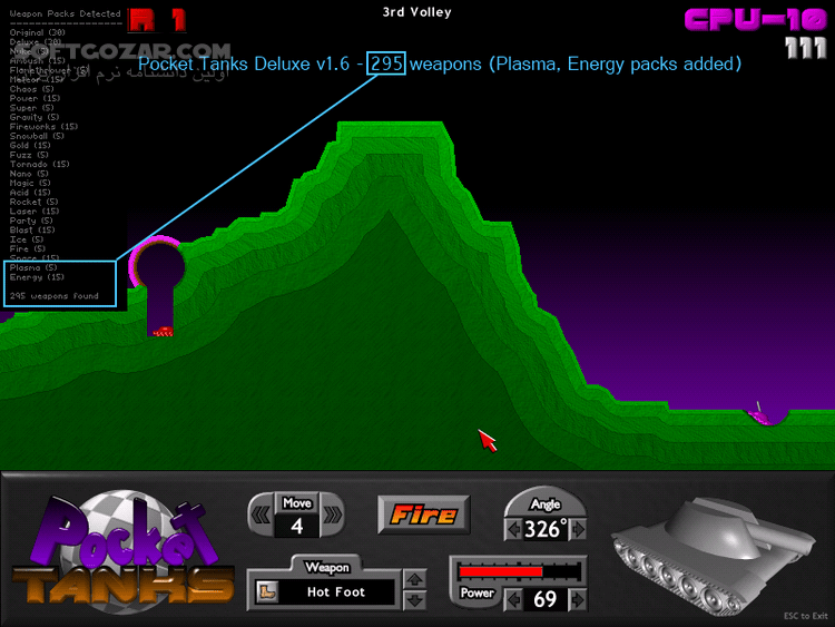 دانلود Pocket Tanks Deluxe 1.6 - دانلود بازی نبرد تانک های کوچک - سافت گذر