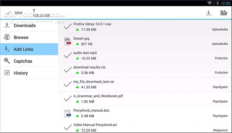 دانلود Ponydroid Download Manager 1.6.2 for Android +4.0 - دانلود دانلود منیجر پونی دروید برای اندروید - سافت گذر