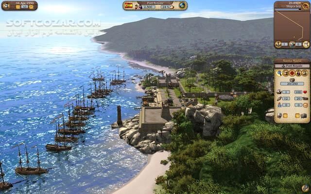دانلود Port Royale 3 -  Pirates and Merchants - دانلود بازی پورت رویال 3 - دزدان دریایی و بازرگانان - سافت گذر