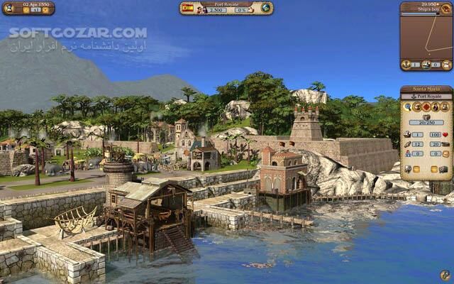 دانلود Port Royale 3 -  Pirates and Merchants - دانلود بازی پورت رویال 3 - دزدان دریایی و بازرگانان - سافت گذر