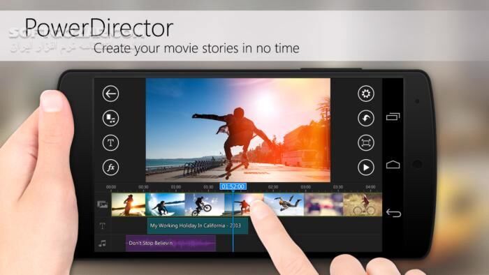 دانلود PowerDirector – Video Editor FULL 15.8.0 For Android +5.0 - دانلود ویرایش فیلم برای اندروید - سافت گذر