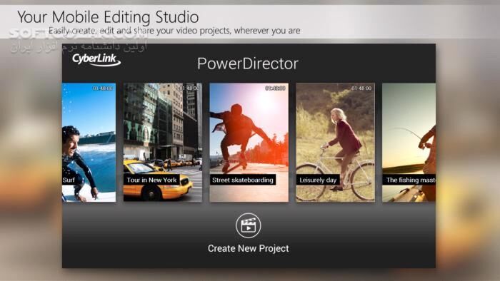 دانلود PowerDirector – Video Editor FULL 15.8.0 For Android +5.0 - دانلود ویرایش فیلم برای اندروید - سافت گذر