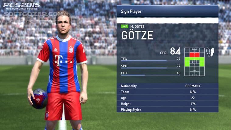 دانلود Pro Evolution Soccer 2015 With Update v1.03 with Data Pack v3.0 - دانلود بازی فوتبال حرفه ای 2015 - سافت گذر