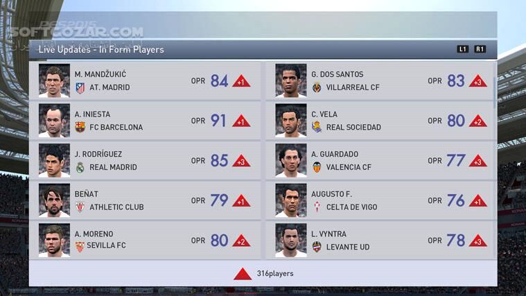 دانلود Pro Evolution Soccer 2015 With Update v1.03 with Data Pack v3.0 - دانلود بازی فوتبال حرفه ای 2015 - سافت گذر