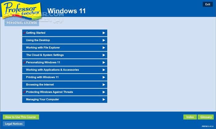 دانلود Professor Teaches Windows 11 v4.1 - دانلود آموزش استفاده از ویندوز - سافت گذر