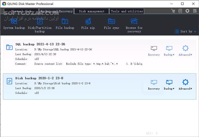 دانلود QILING Disk Master Professional / Server / Technician 8.0 - دانلود پشتیبان گیری و بازیابی اطلاعات هارد دیسک - سافت گذر