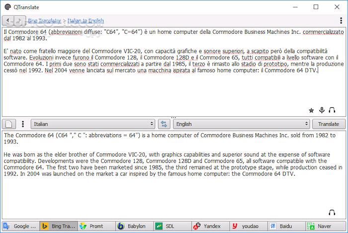 دانلود QTranslate 6.10.0 + Portable - دانلود ترجمه آنلاین متن - سافت گذر