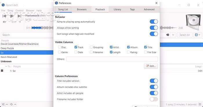 دانلود Quod Libet 4.7.1 - دانلود پلیر موسیقی - سافت گذر