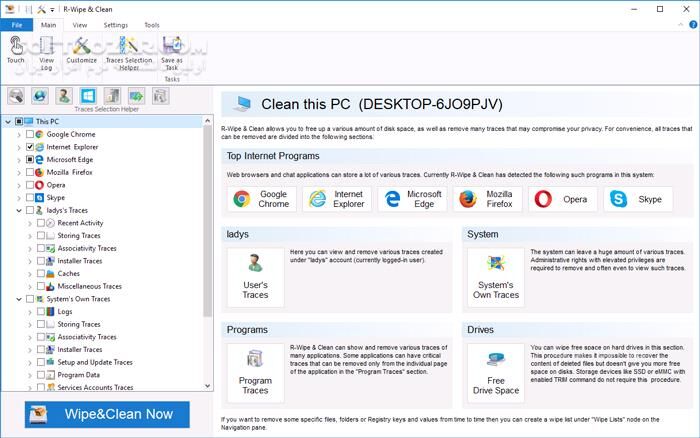 دانلود R-Wipe & Clean 20.0.2537 - دانلود پاکسازی ویندوز - سافت گذر