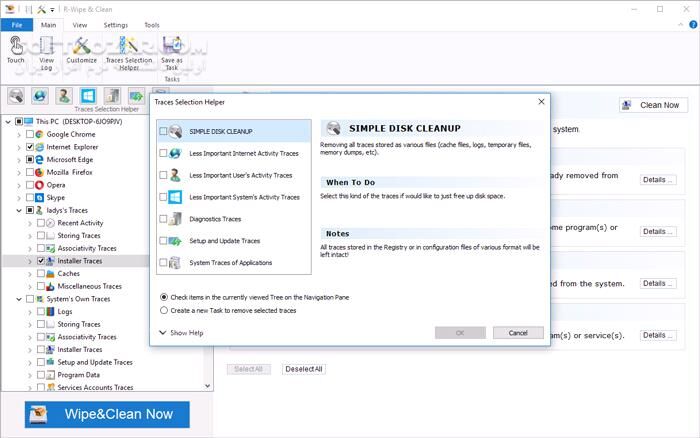 دانلود R-Wipe & Clean 20.0.2537 - دانلود پاکسازی ویندوز - سافت گذر