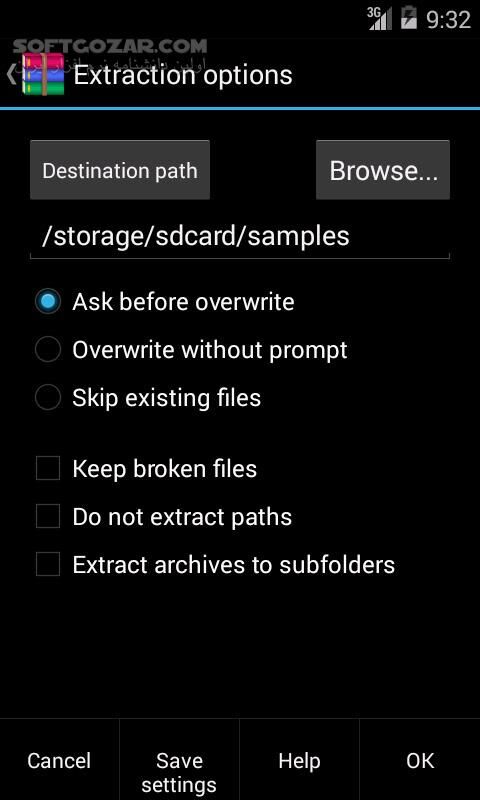 دانلود RAR For Android 7.20 for Android +5.0 - دانلود وینرار اندروید برای اندروید - سافت گذر